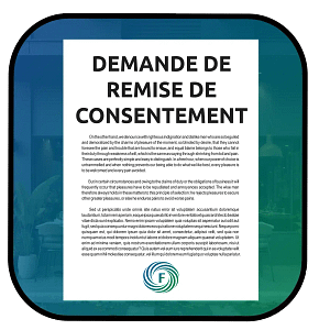 Modèle de demande de remise de consentement au TAL